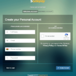 Registration Screen for Slydepay