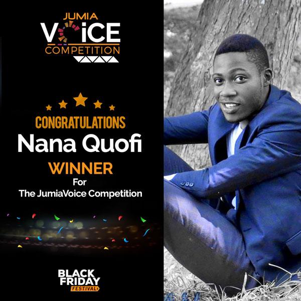 Jumia Voice Competition: Nana Quofi wins GHS 10,000 and Dubai Trip