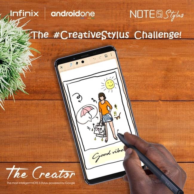 Participate in the #CreativeStylus Competition to win an Infinix Note 5 Stylus