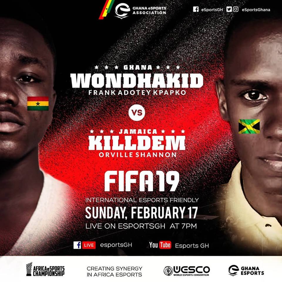 Ghana wins Jamaica in FIFA 19 eSports Friendly