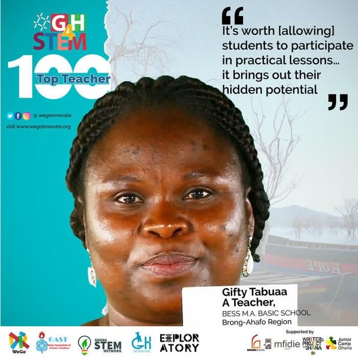 #GH4STEM TOP 100 Teacher: Gifty Tabuaa – Bess M.A. Basic School