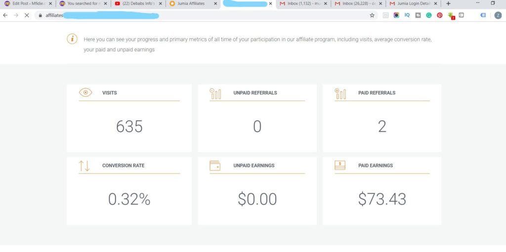 Affiliate Recent Sales