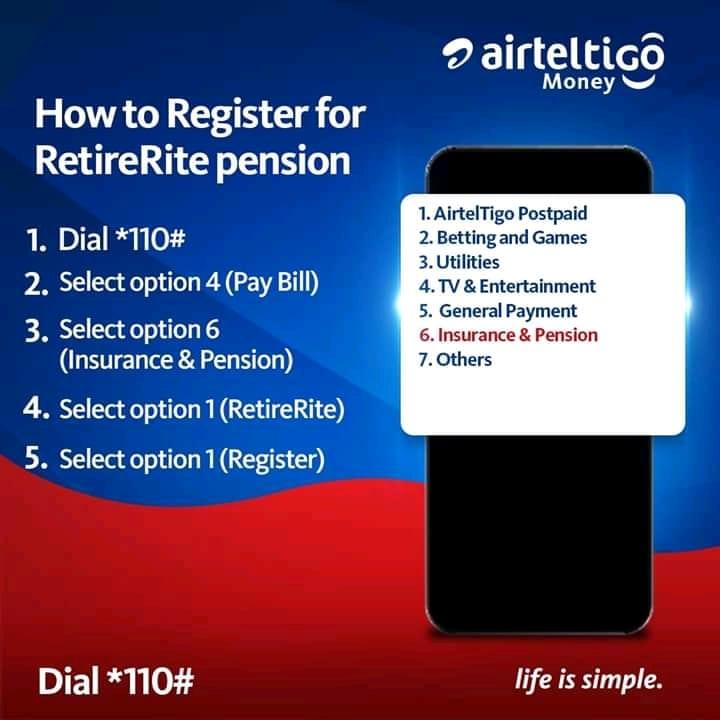 How to Register for AirtelTigo Money RetireRite Pension