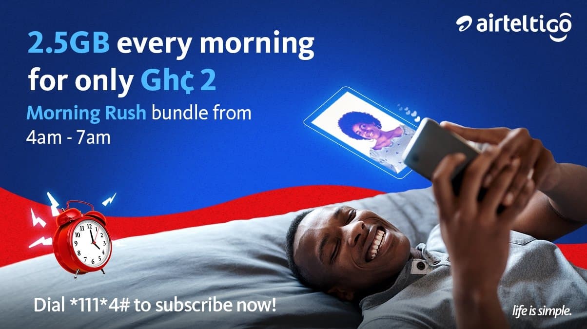 AirtelTigo Morning Rush Data Bundles: How to Subscribe & How it works