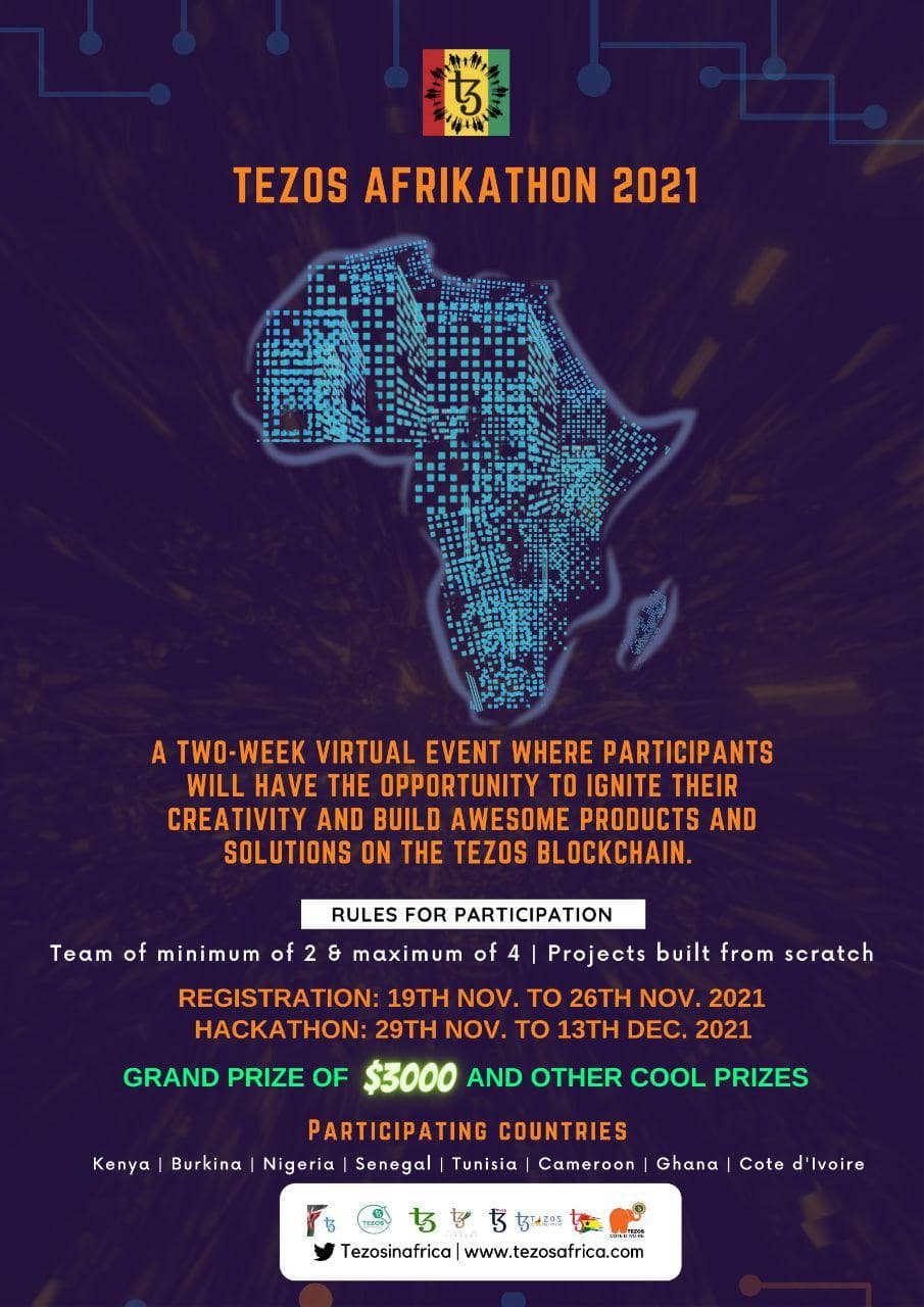 Join the Tezos Afrikathon for free for the chance to win GHS 18,000 Grant