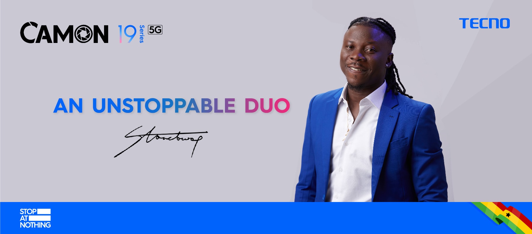 Stonebwoy Attends Global Launch Of The  Most Anticipated TECNO Camon 19 Series In Newyork