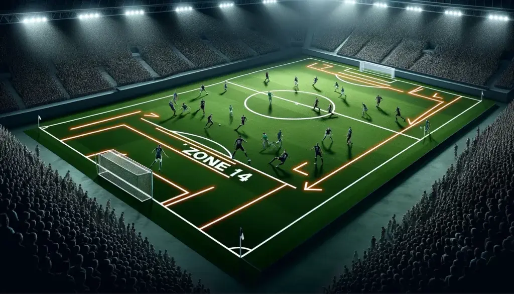 What is zone 14 in football?
